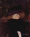 Dame avec un chapeau et Featherboa Gustav Klimt